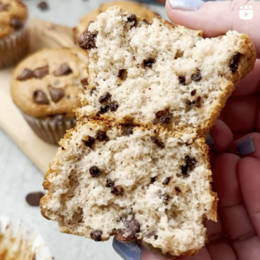 instagram image banana chocolate chip baked good made with Martha White products