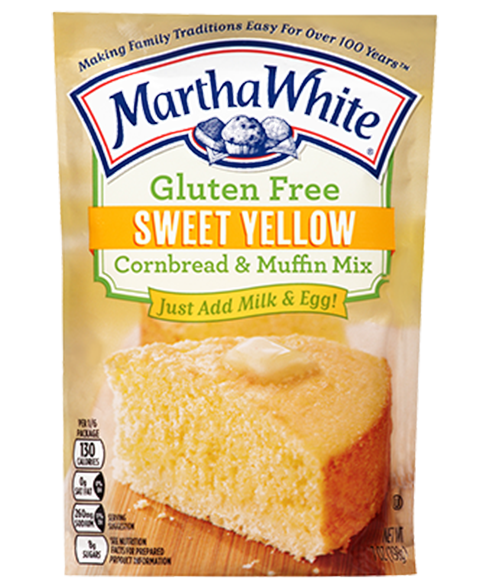 Gluten Free Sweet Yellow Cornbread Muffin Mix Martha White