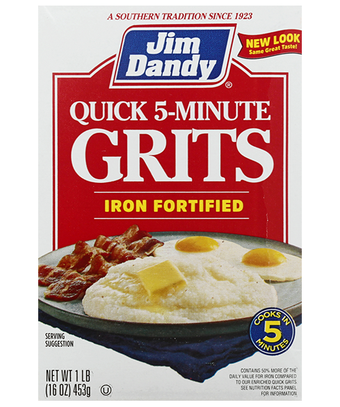 iron fortified quick 5 minute grits by Jim Dandy