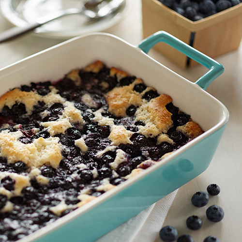 superfast blueberry cobbler