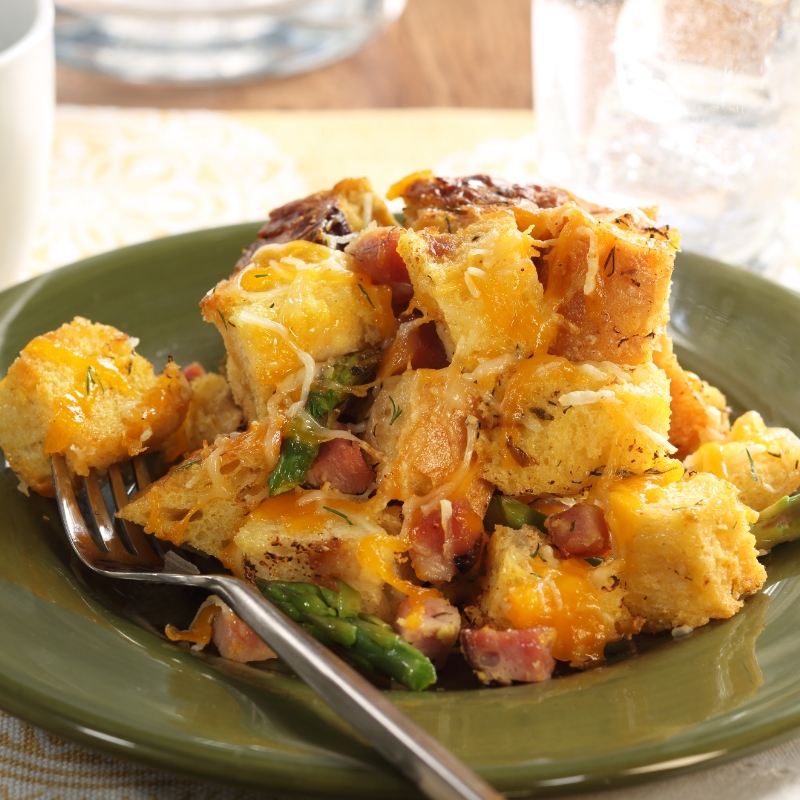 All-American Ham and Cheese Cornbread Salad