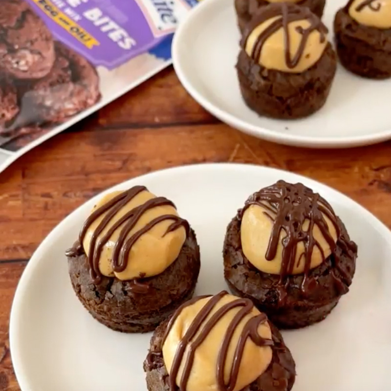 Buckeye Brownie Bites