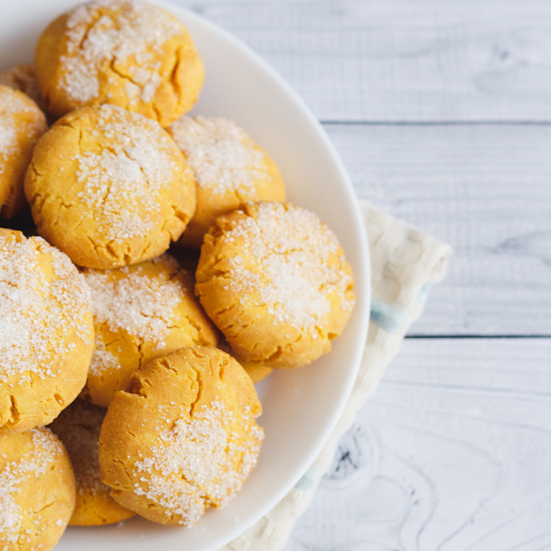 Corn Meal Sugar Cookies