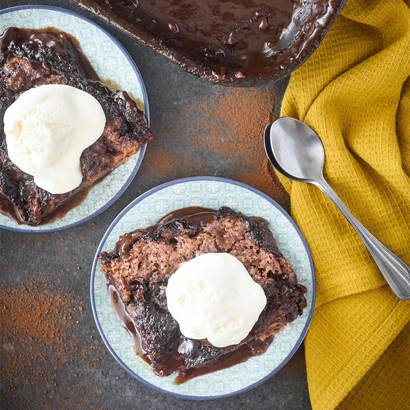 sweet chocolate cobbler