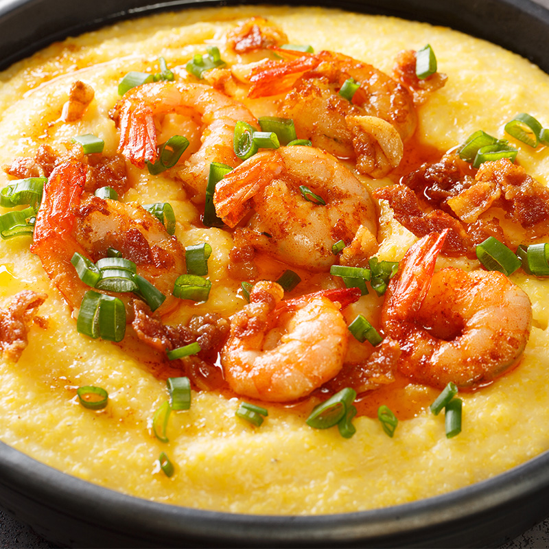 Sautéed Shrimp and Cheese Grits