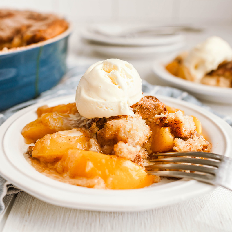 peach cobbler