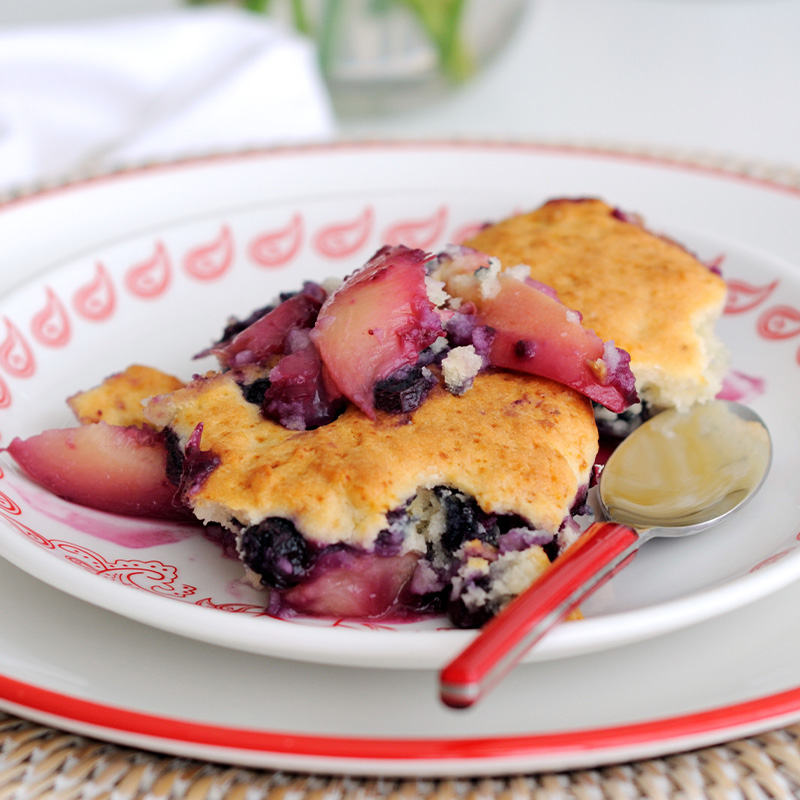 Peach and Berry Cobbler