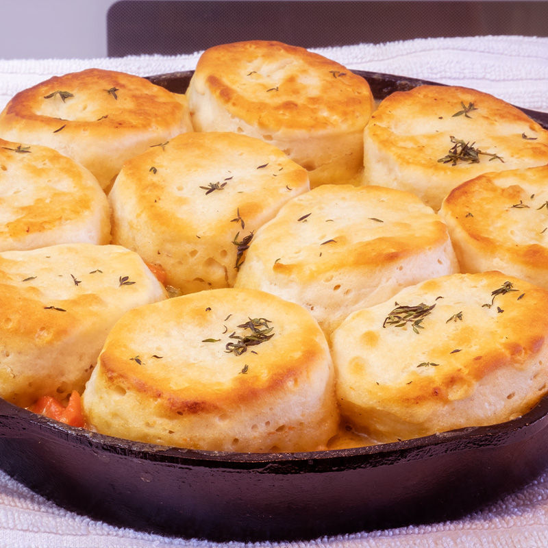 Sunday Chicken and Biscuit Pot Pie