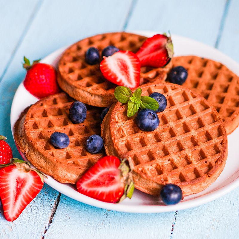 whole grain waffles