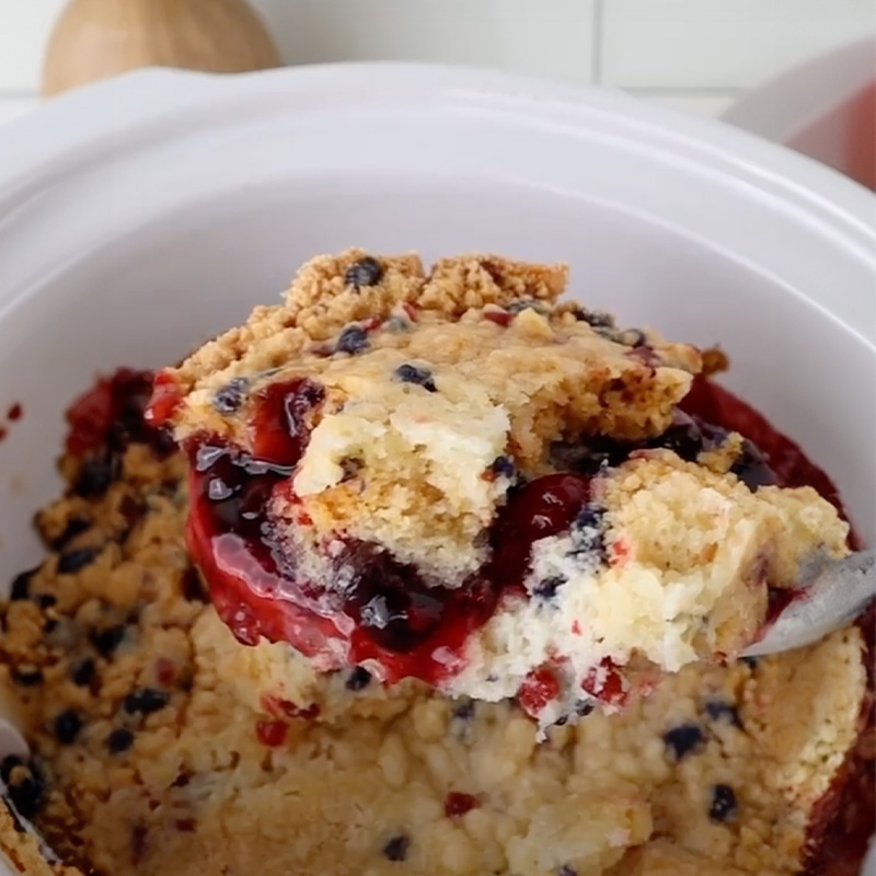 Wild Berry Dump Cake