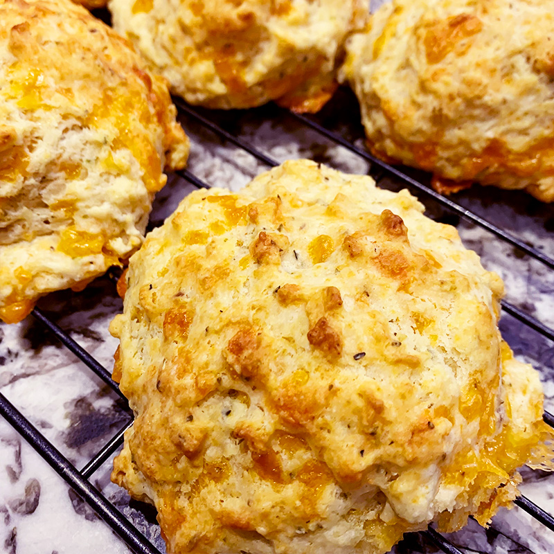 Zucchini Cheese Drop Biscuits